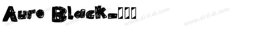 Auro Black字体转换 Auro Black字体转换